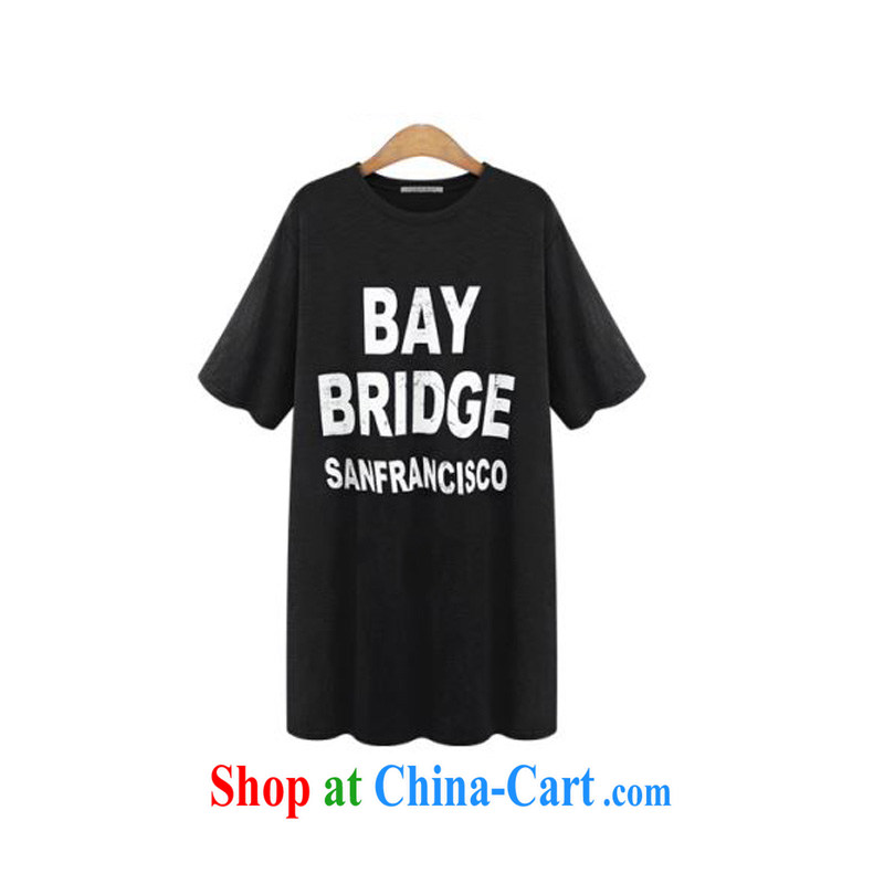 o Ya-ting 2015 New, and indeed increase, female summer mm thick short-sleeved T shirt graphics thin dresses black 4XL recommends that you 160 - 200 jack, O Ya-ting (aoyating), online shopping