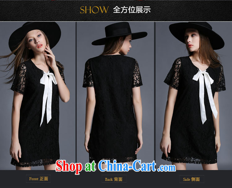 The silk, honey XL girls thick MM graphics thin summer Openwork lace hook spend and arm bow beauty dresses ZZ 1926 black 5 XL (181 jack - 200 Jack through) pictures, price, brand platters! Elections are good character, the national distribution, so why buy now enjoy more preferential! Health