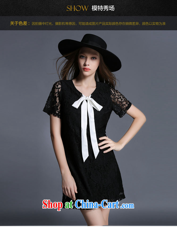 The silk, honey XL girls thick MM graphics thin summer Openwork lace hook spend and arm bow beauty dresses ZZ 1926 black 5 XL (181 jack - 200 Jack through) pictures, price, brand platters! Elections are good character, the national distribution, so why buy now enjoy more preferential! Health