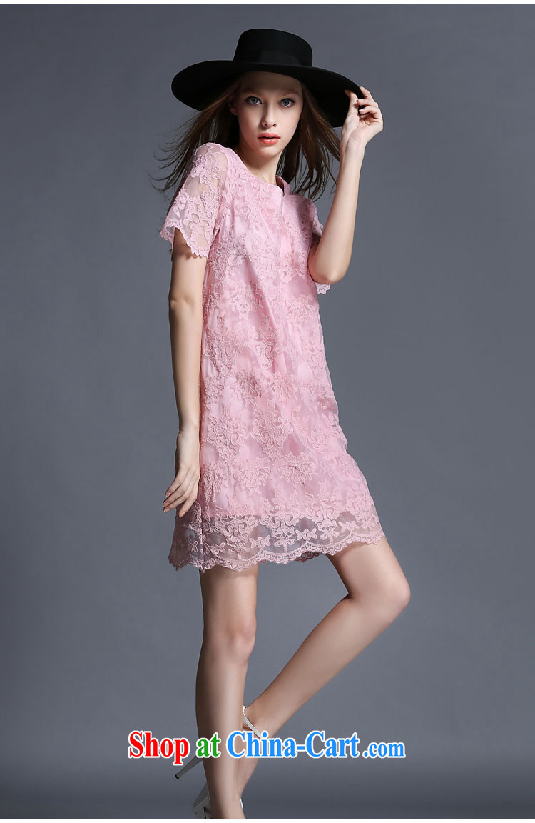 The silk, honey XL Ladies' Wear thick MM graphics thin summer Openwork lace embroidery beauty dresses ZZ 1906 pink 2 XL (135 jack - 149 Jack through) pictures, price, brand platters! Elections are good character, the national distribution, so why buy now enjoy more preferential! Health