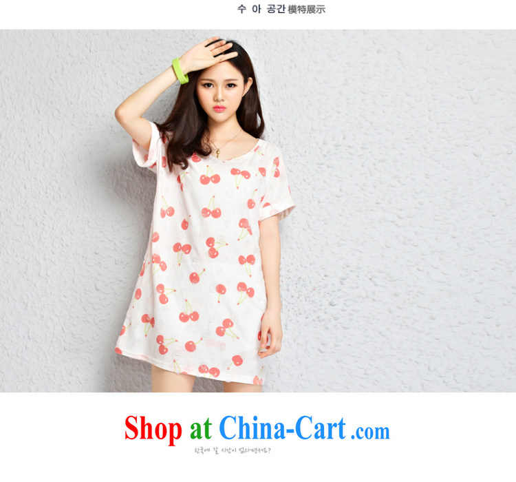 National Code 2015 summer New Cherry stylish relaxed round-collar T-shirt TW 2381 pink M pictures, price, brand platters! Elections are good character, the national distribution, so why buy now enjoy more preferential! Health