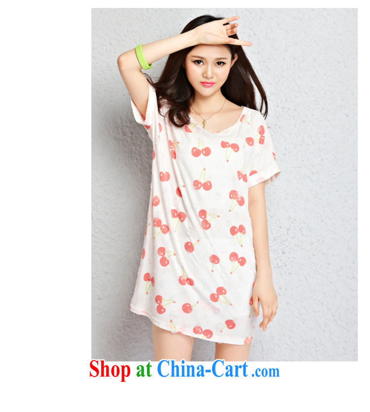 National Code 2015 summer New Cherry stylish relaxed round-collar T-shirt TW 2381 pink M pictures, price, brand platters! Elections are good character, the national distribution, so why buy now enjoy more preferential! Health