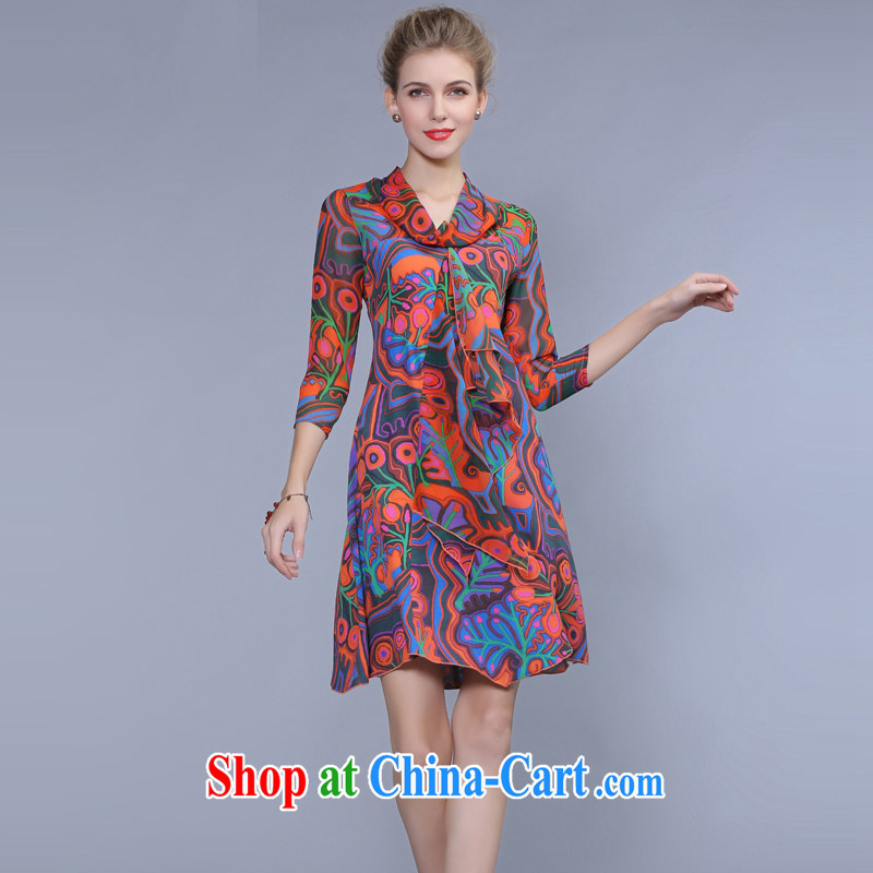 Elizabeth had considered new, and indeed increase, female 7 cuff thick mm sister in solid cuff skirt floral King Size Code dresses summer 0335 photo color XXXL, consider Elizabeth (LISHA), and shopping on the Internet