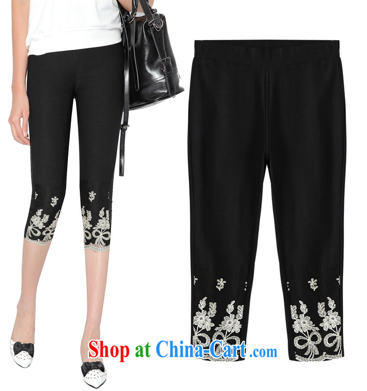 Szili and Macedonia is indeed XL 200 Jack female 7 pants summer 2015 new thick mm sister graphics thin stretch castor 7 pants girls embroidered solid summer pants black 7 XL pictures, price, brand platters! Elections are good character, the national distribution, so why buy now enjoy more preferential! Health