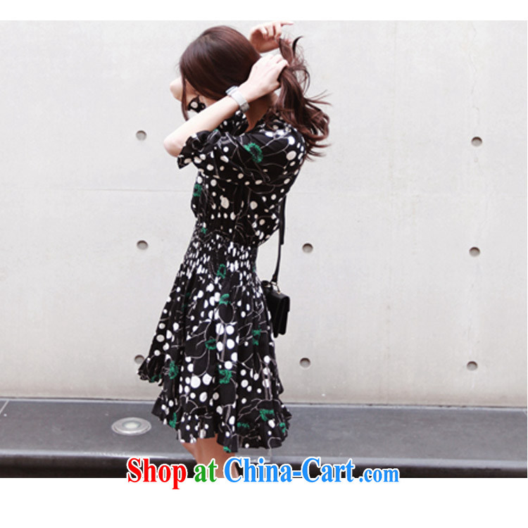 Hong Kong Love honey 2015 new summer the code stamp dress thick MM summer graphics thin bubble snow cuff woven dresses picture color XXXL pictures, price, brand platters! Elections are good character, the national distribution, so why buy now enjoy more preferential! Health