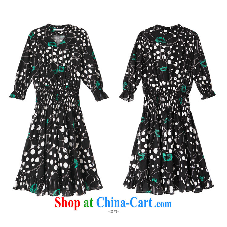 Hong Kong Love honey 2015 new summer the code stamp dress thick MM summer graphics thin bubble snow cuff woven dresses picture color XXXL pictures, price, brand platters! Elections are good character, the national distribution, so why buy now enjoy more preferential! Health