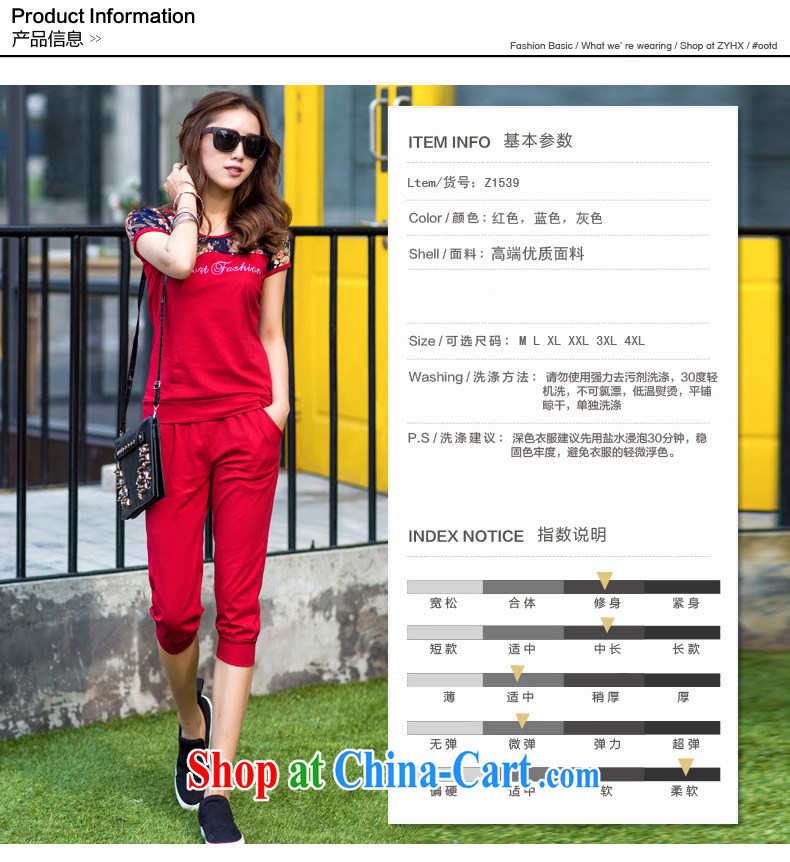 Summer 2015 new package and indeed XL women mm thick short-sleeved T-shirt and stylish casual wear 2-Piece red XXXL (160 - 180 ) jack pictures, price, brand platters! Elections are good character, the national distribution, so why buy now enjoy more preferential! Health