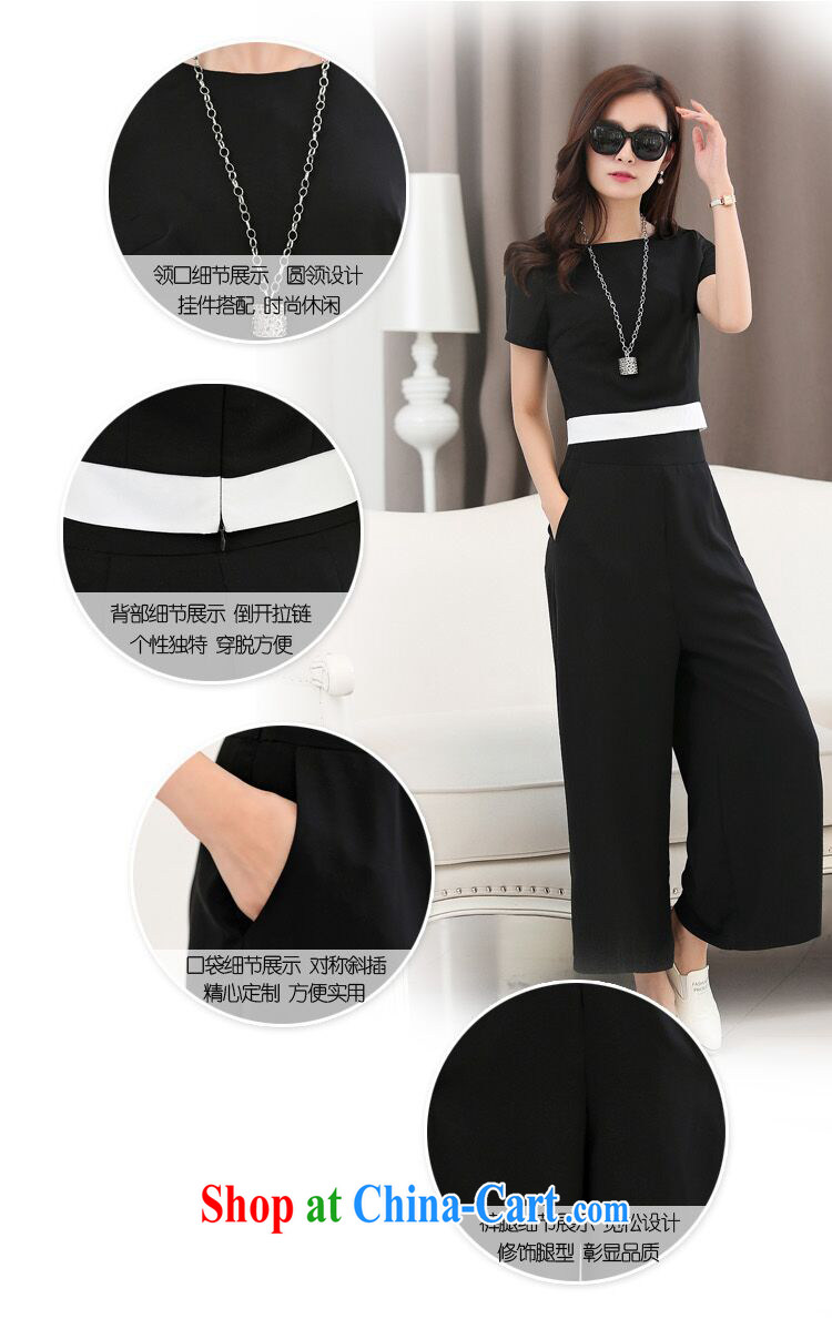 9 months female * 2015 summer new stylish girl with very casual package the code Wide Leg trousers two piece 22.025156 billion black XXXL pictures, price, brand platters! Elections are good character, the national distribution, so why buy now enjoy more preferential! Health