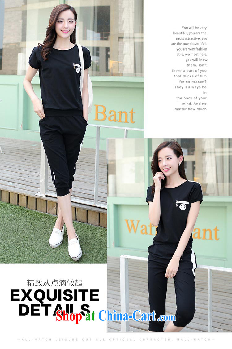 VIDALGRAU cotton sportswear girls summer thick sister stylish lounge and indeed increase, female fat, video thin, 8176 W black 4 XL #180 - 200 Jack pictures, price, brand platters! Elections are good character, the national distribution, so why buy now enjoy more preferential! Health