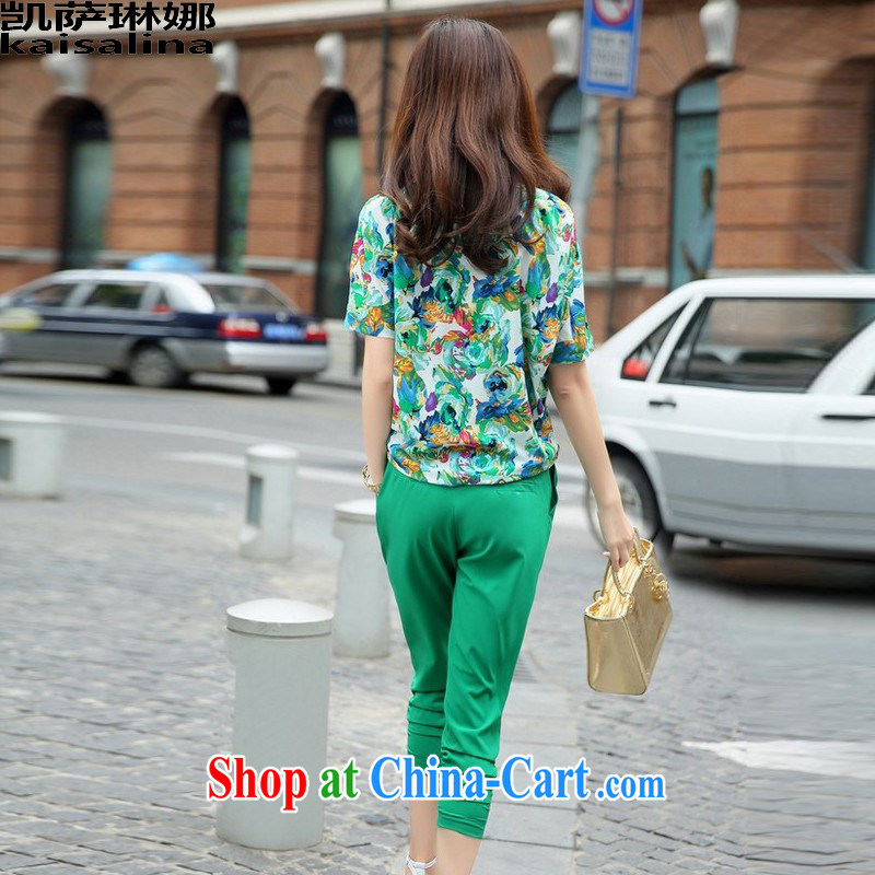 Catherine's 2015 summer new Korean version is indeed the XL 200 Jack mm thick loose the code female short-sleeved T-shirt and leisure package female Green XL, Catherine's (kaisalna), shopping on the Internet