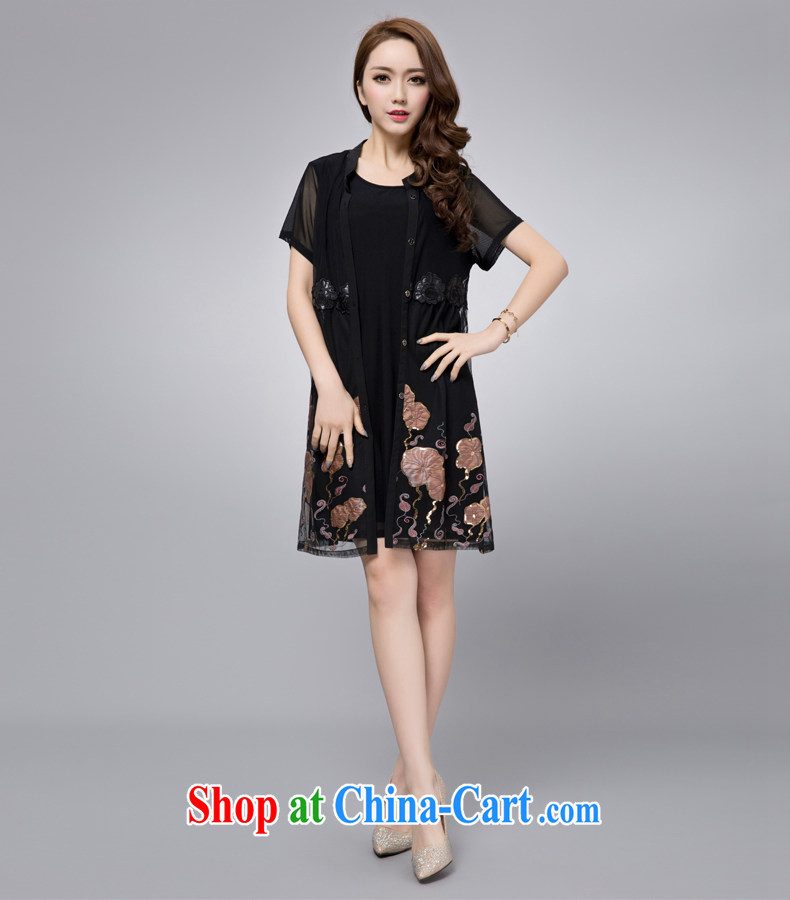 Red Star 2015 summer mom with thick MM leave of two short-sleeved dresses green code XXXL pictures, price, brand platters! Elections are good character, the national distribution, so why buy now enjoy more preferential! Health