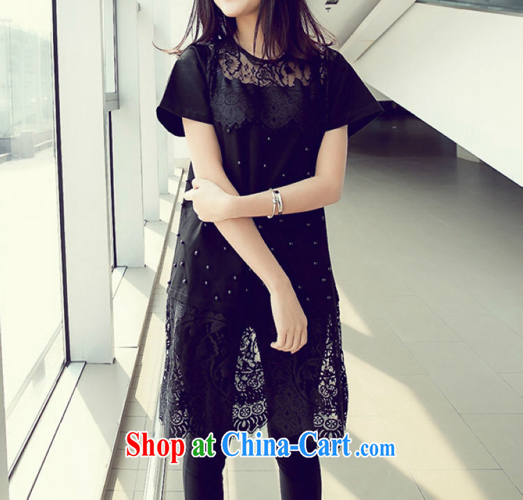 The sum 2015 ladies large, lace stitching graphics thin stylish dresses 200 jack to wear long black XXXL pictures, price, brand platters! Elections are good character, the national distribution, so why buy now enjoy more preferential! Health