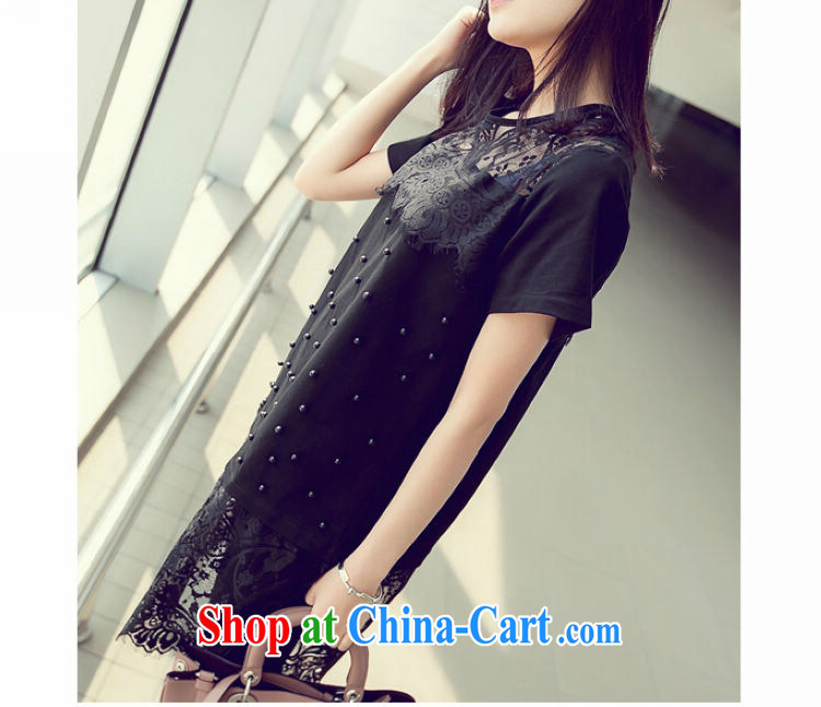 The sum 2015 ladies large, lace stitching graphics thin stylish dresses 200 jack to wear long black XXXL pictures, price, brand platters! Elections are good character, the national distribution, so why buy now enjoy more preferential! Health