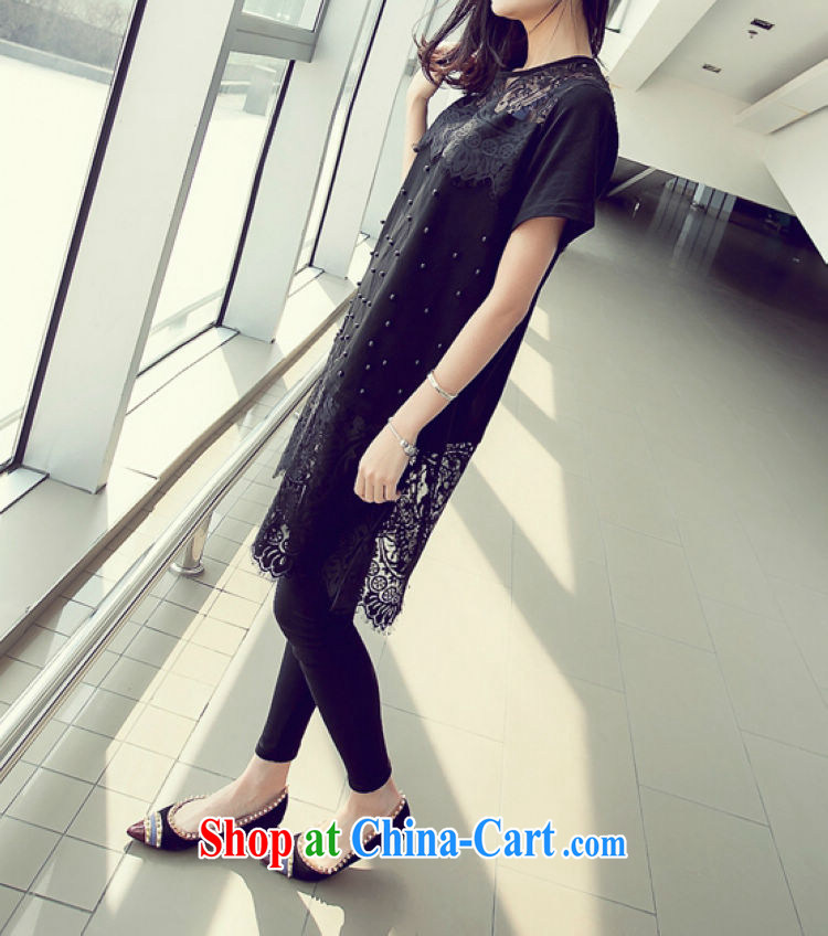 The sum 2015 ladies large, lace stitching graphics thin stylish dresses 200 jack to wear long black XXXL pictures, price, brand platters! Elections are good character, the national distribution, so why buy now enjoy more preferential! Health