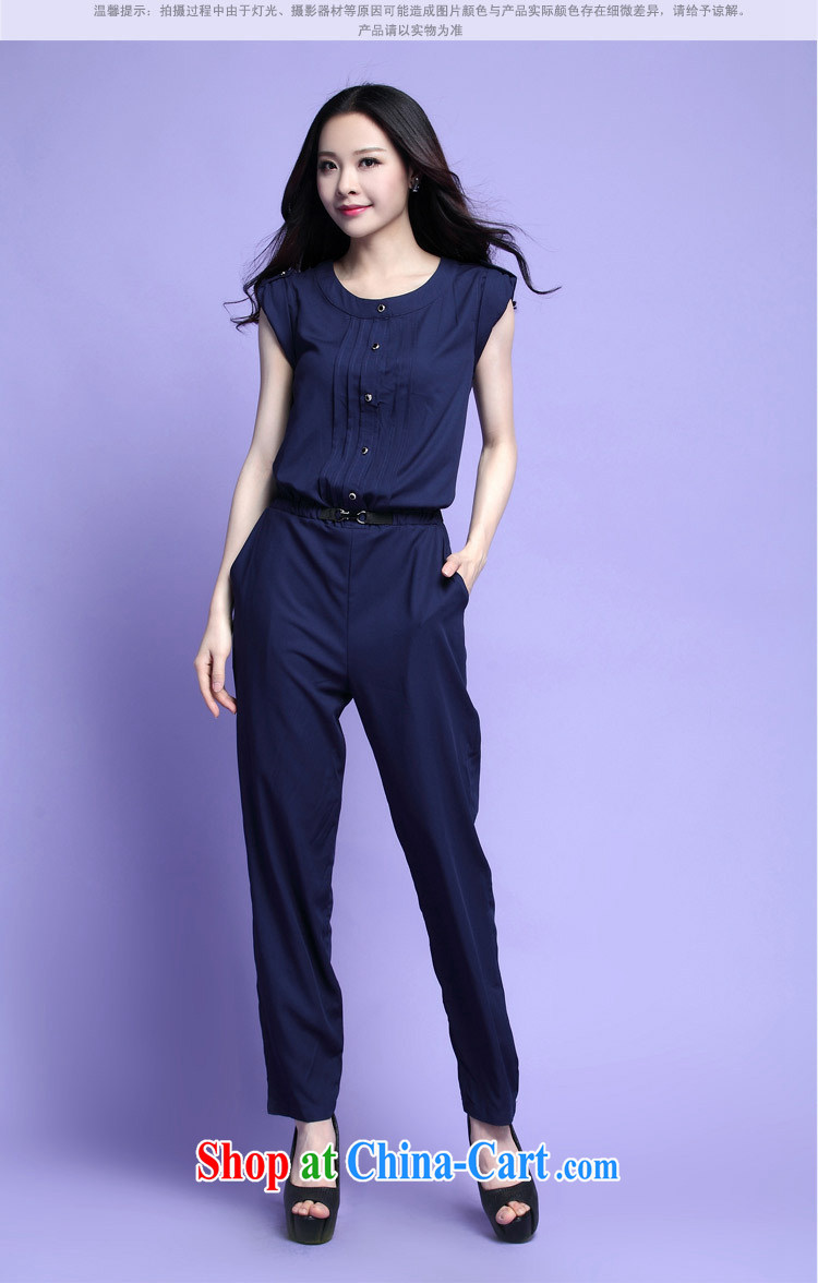 loved the code female fat, summer new king, Korean version with leisure-trousers-trousers 3723 dark blue XXXXL pictures, price, brand platters! Elections are good character, the national distribution, so why buy now enjoy more preferential! Health