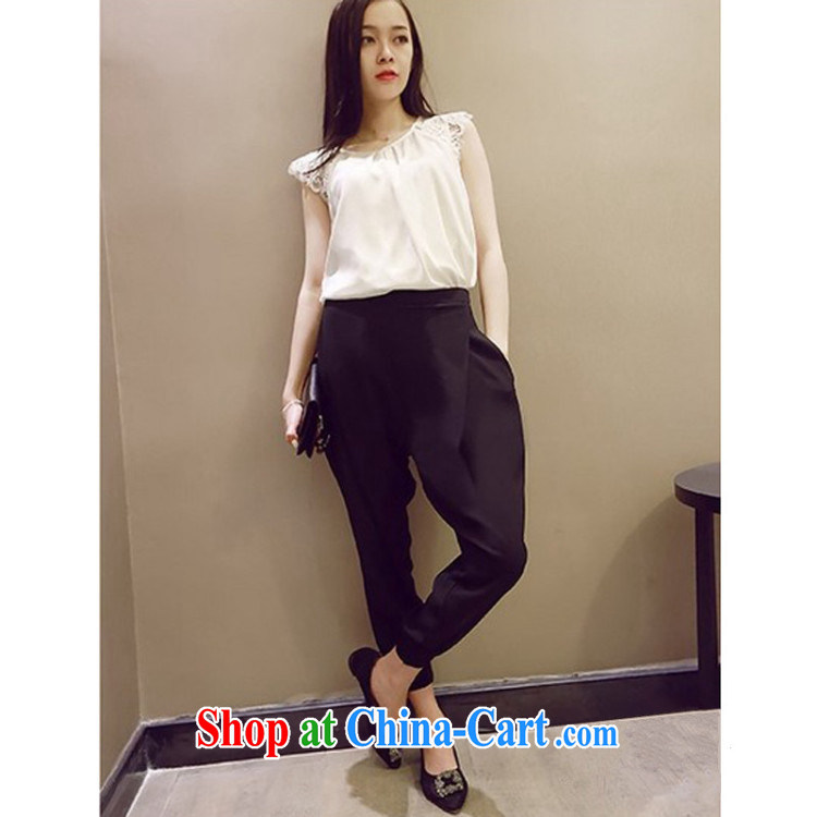 The 2015 summer new loose the Code women pants leisure 100 ground elastic waist graphics thin, trousers and thick MM pants 2879 black 3 XL pictures, price, brand platters! Elections are good character, the national distribution, so why buy now enjoy more preferential! Health