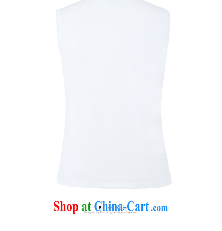 The MsShe indeed XL women 2015 new summer thick sister stamp stitching vest T pension 4657 white 3XL pictures, price, brand platters! Elections are good character, the national distribution, so why buy now enjoy more preferential! Health