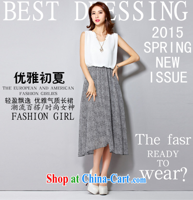 Also, the 2015 summer new sleeveless ice woven stitching long skirt the Western dresses 8057 black XXXXL pictures, price, brand platters! Elections are good character, the national distribution, so why buy now enjoy more preferential! Health