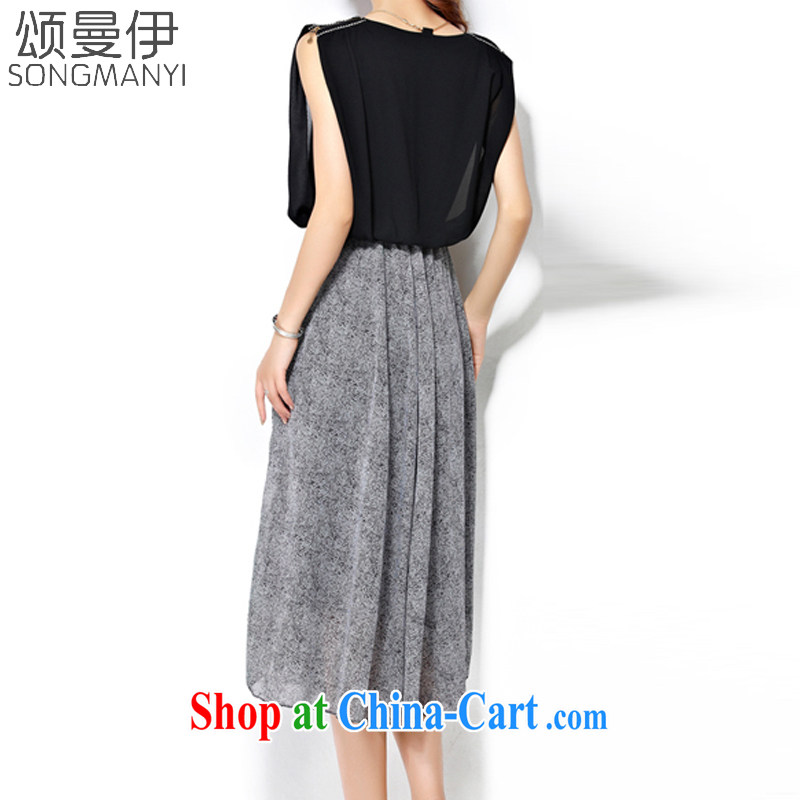 Also, the 2015 summer new sleeveless ice woven stitching long skirt the Western dresses 8057 black XXXXL, of Manchester, and, shopping on the Internet