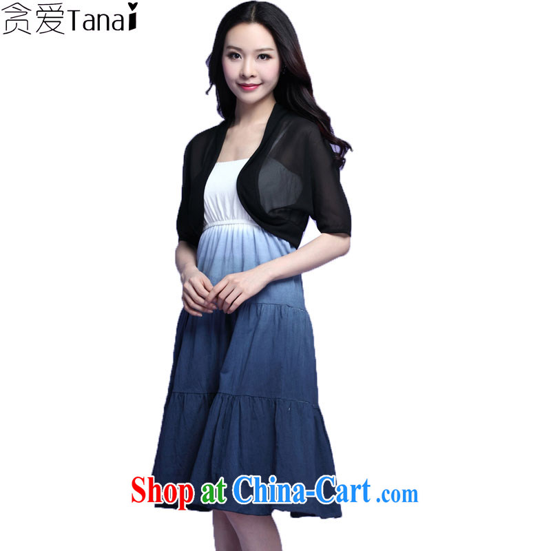 Loved summer new, thick, the waist graphics thin and thick XL girls snow jacket woven strap vest dresses really two 3728 black XXXL, loved (Tanai), and, on-line shopping