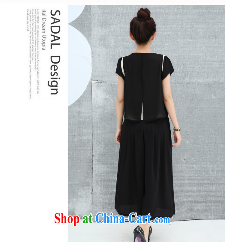 The first 7 times larger female dresses summer 2015 new thick mm stylish stitching stamp snow woven loose video thin 5877 black 3 XL pictures, price, brand platters! Elections are good character, the national distribution, so why buy now enjoy more preferential! Health