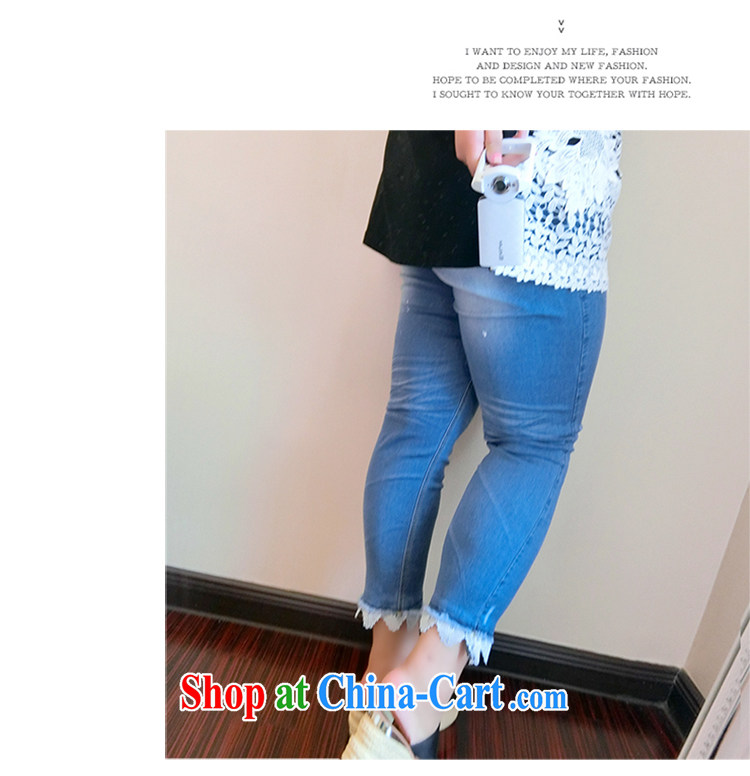 Yet the Addiction, women still addiction Korean version of the new stylish hole castor pants lace stitching 9 jeans 862 light blue 42 pictures, price, brand platters! Elections are good character, the national distribution, so why buy now enjoy more preferential! Health