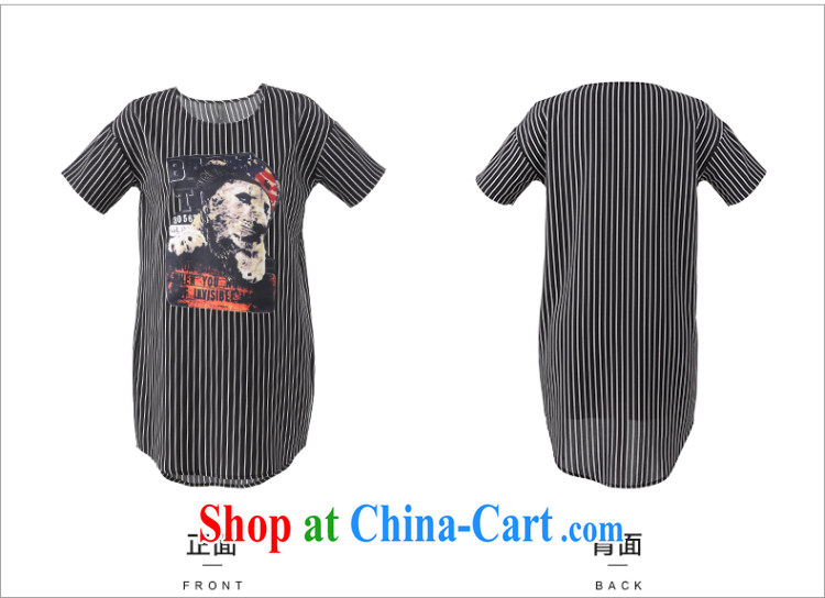 Slim, Mr Big, female 2015 summer new thick mm stylish stripes floral stitching T pension 952153990 black-and-white 4XL pictures, price, brand platters! Elections are good character, the national distribution, so why buy now enjoy more preferential! Health