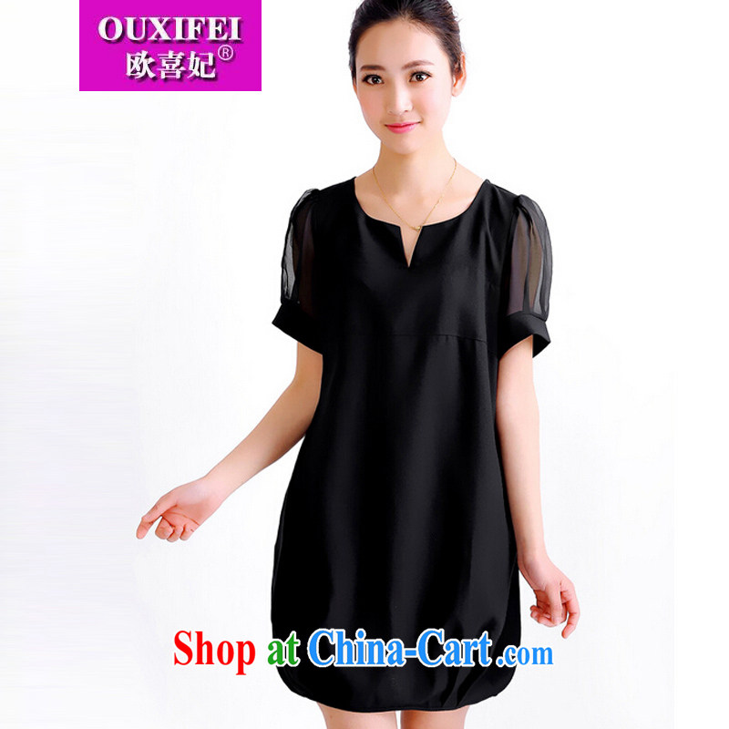 Southern Europe The Princess Diana, female with thick MM 2015 summer, new dresses girls won and indeed XL snow woven black XXXXL