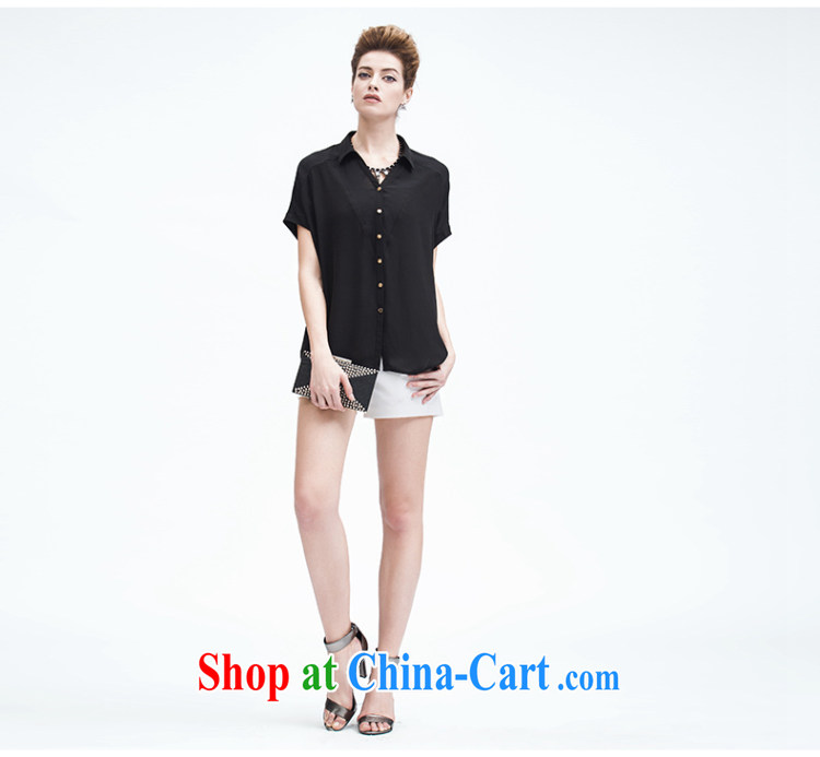 Slim, Mr Big, female 2015 summer new thick mm leisure fresh ground 100 short-sleeved shirt female 952013257 black 2 XL pictures, price, brand platters! Elections are good character, the national distribution, so why buy now enjoy more preferential! Health