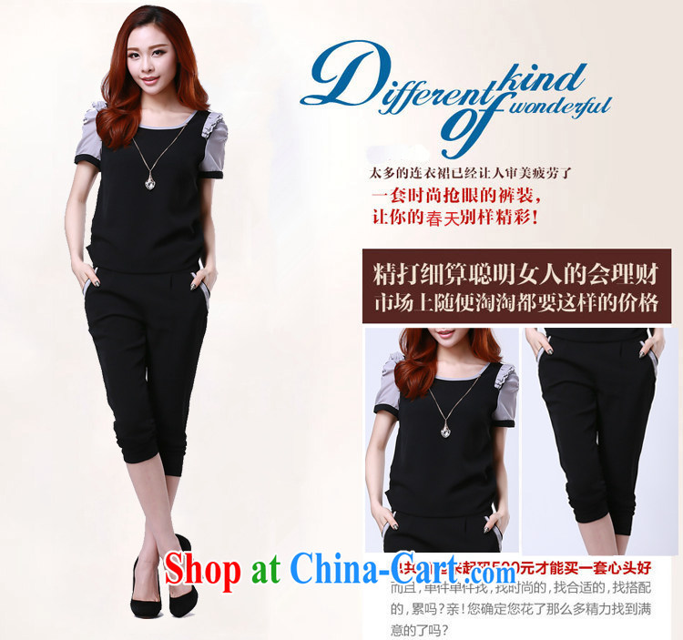 Jeanne & Mary 2015 summer new XL girls 7 pants stylish lounge larger female Package Women 9020 black 4XL recommendations 180 - 200 Jack pictures, price, brand platters! Elections are good character, the national distribution, so why buy now enjoy more preferential! Health
