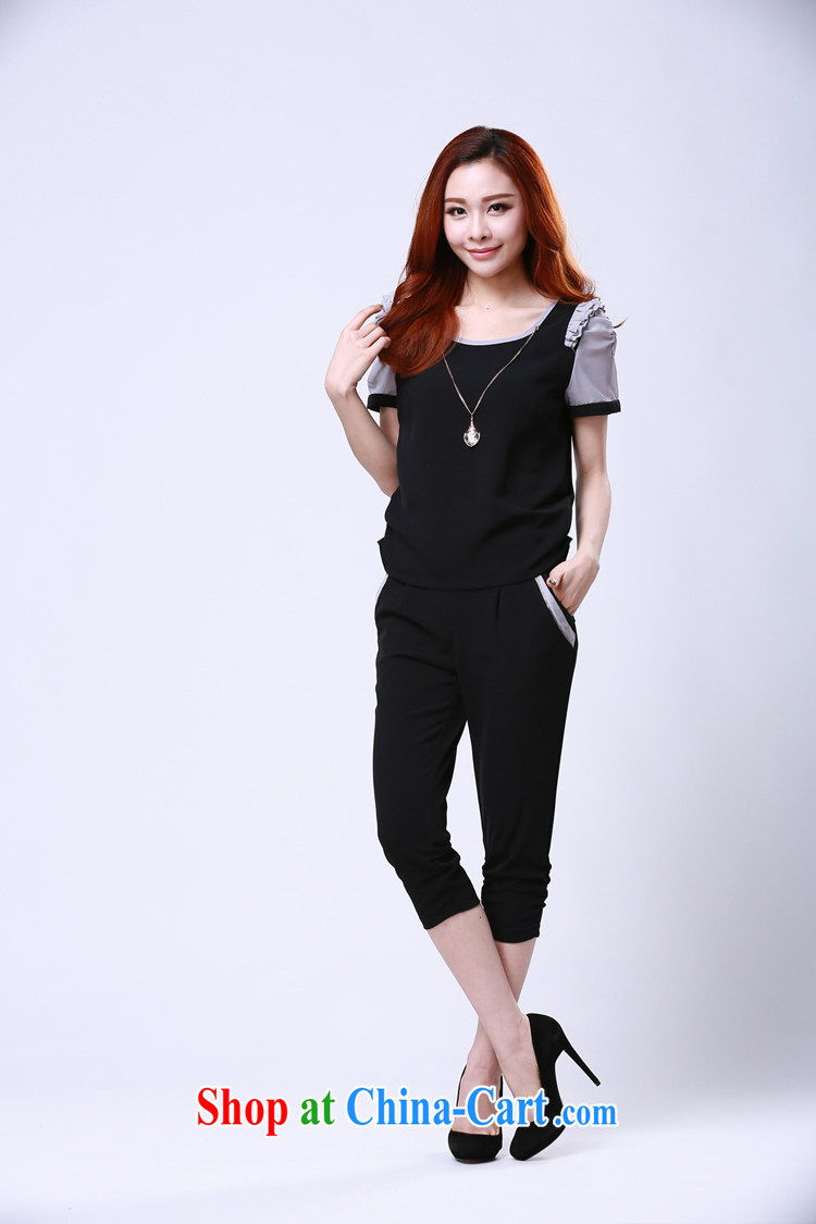 Jeanne & Mary 2015 summer new XL girls 7 pants stylish lounge larger female Package Women 9020 black 4XL recommendations 180 - 200 Jack pictures, price, brand platters! Elections are good character, the national distribution, so why buy now enjoy more preferential! Health