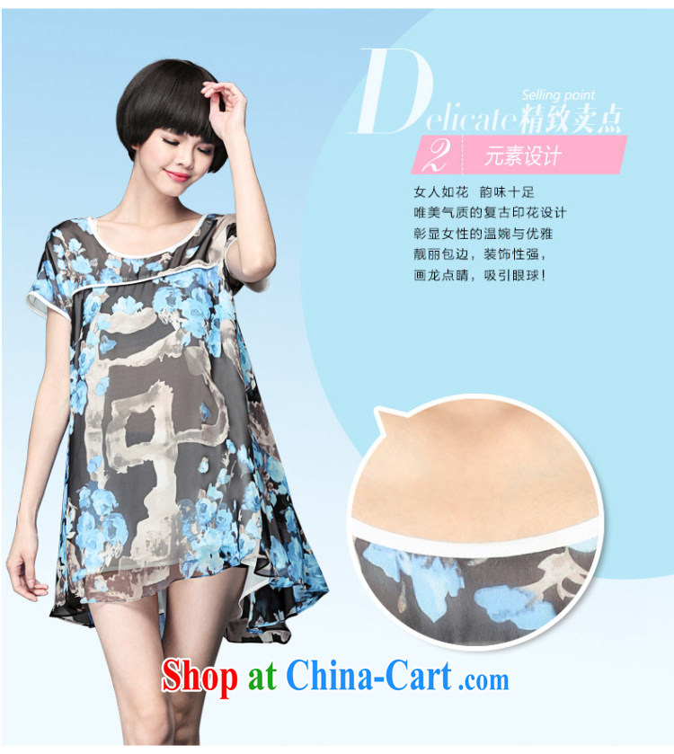 Morning would be the fat increase, female 2015 Korean female decoration, graphics thin sweet lady stamp short-sleeved snow woven dresses thick sister skirt suit 3 XL pictures, price, brand platters! Elections are good character, the national distribution, so why buy now enjoy more preferential! Health