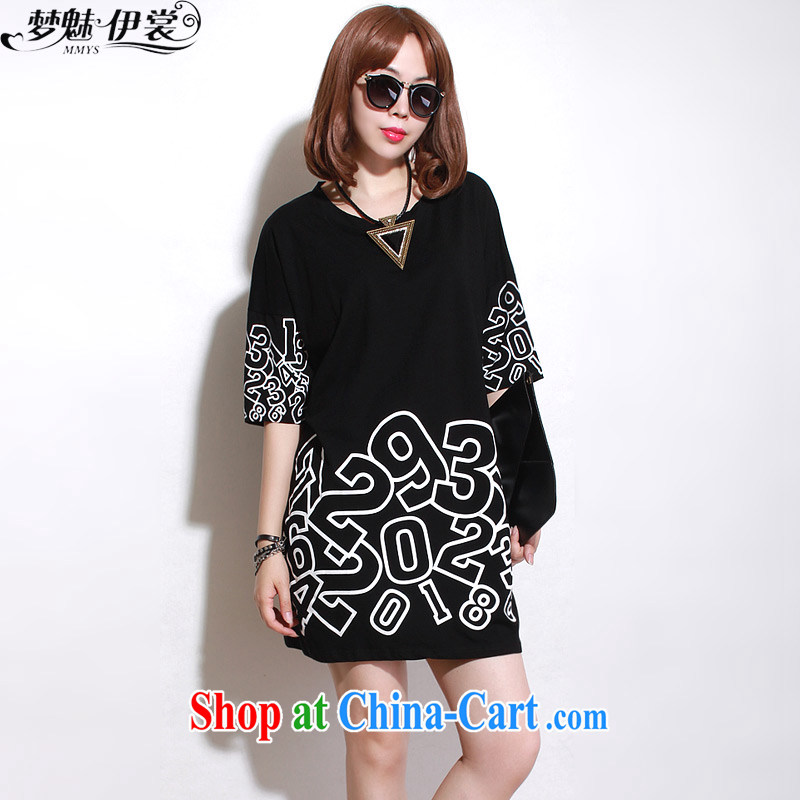Director of the Advisory Committee made the Advisory Committee summer New Europe, and indeed increase, women mm thick loose video thin, long T shirt short-sleeved dresses black loose all code