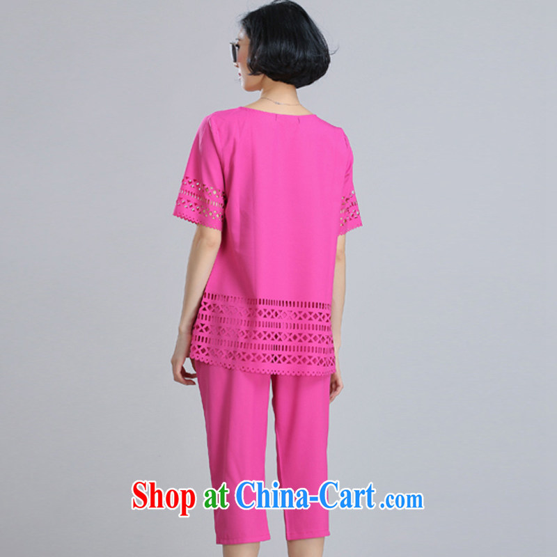 left ear de memory 2015 summer new, larger female biological empty loose short sleeves shirt T pants two-piece lounge suite graphics thin 551 by red XXL, left ear de memory (THE LEFT EAR ' S MEMORY), and, on-line shopping