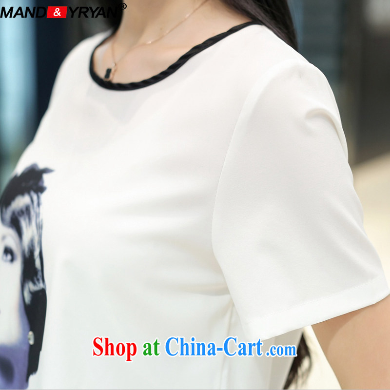 Romantic, Ryan is the female Summer Package thick MM relaxed hot drill stamp duty short-sleeved T shirt + leisure shorts such as figure/MDR XXXXXL 1770 180 - 200 Jack left and right, Mr. Laing (Mandyryan), online shopping