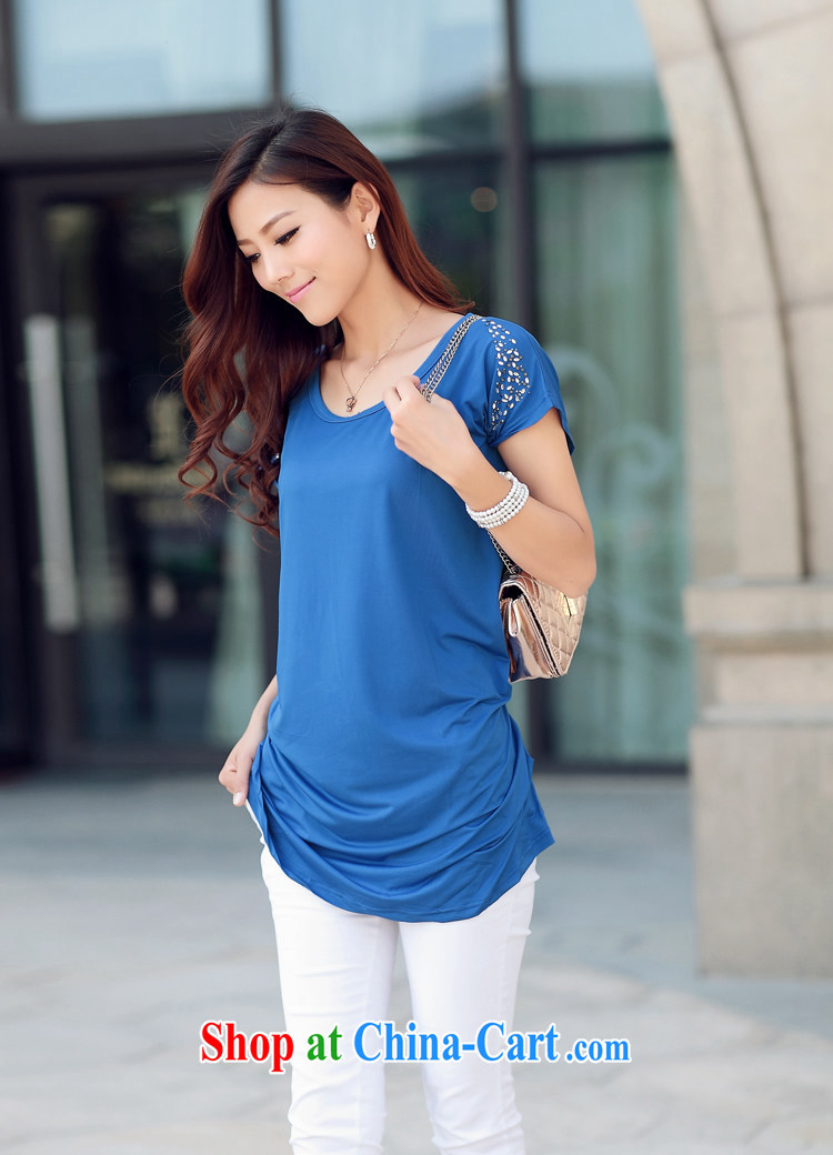 Summer 2015 new emphasis on 2015 mm larger female 200 Jack short-sleeved T-shirt Han version the fat and loose T-shirt sky blue XXXL pictures, price, brand platters! Elections are good character, the national distribution, so why buy now enjoy more preferential! Health