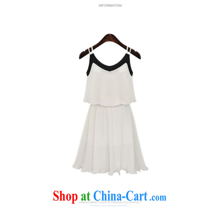 1000 fruit 2015 summer 100 folds in Europe and America as well as larger female thick MM 200 Jack loose video thin sleeveless strap vest snow woven dresses 388 white 5 XL pictures, price, brand platters! Elections are good character, the national distribution, so why buy now enjoy more preferential! Health