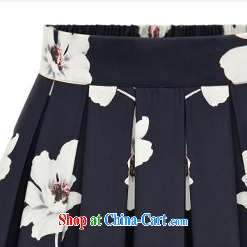 o Ya-ting 2015 New, and indeed increase, female summer thick mm video thin ice woven 100 hem waist skirt Elastic waist skirt in dark royal blue 5 XL recommends that you 175 - 200 jack, O Ya-ting (aoyating), online shopping
