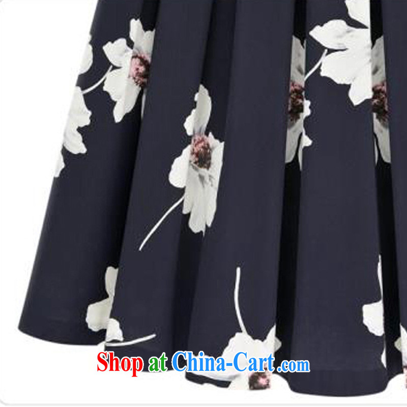 o Ya-ting 2015 New, and indeed increase, female summer thick mm video thin ice woven 100 hem waist skirt Elastic waist skirt in dark royal blue 5 XL recommends that you 175 - 200 jack, O Ya-ting (aoyating), online shopping