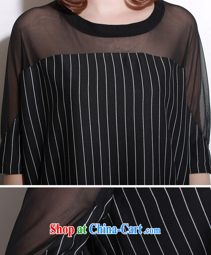 Made the Advisory Committee summer Korea and indeed XL women mm thick loose video thin stitching Web yarn stripes short-sleeve double-yi skirt black loose all code pictures, price, brand platters! Elections are good character, the national distribution, so why buy now enjoy more preferential! Health