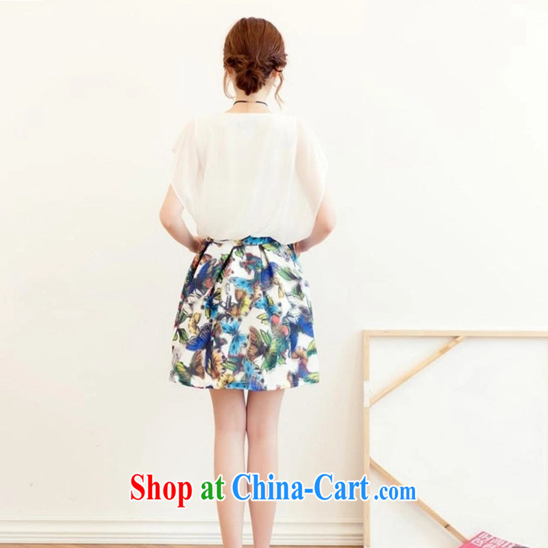 At Addis Ababa, the Summer new stylish lady snow woven dresses the code female loose floral skirt white 1161 XL 5 180 - 195 Jack left and right, the Golan, and shopping on the Internet
