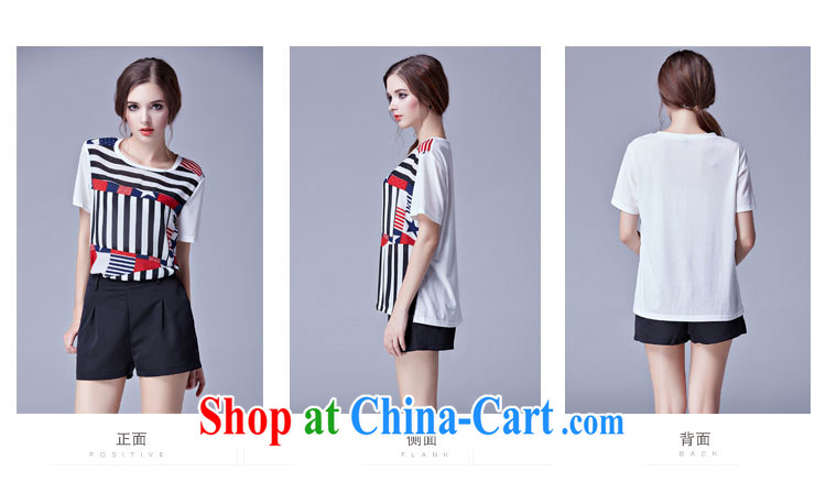 and the United States, 2015 will be in Europe and indeed the XL female summer new, mm thick loose video thin stripes flag stamp short sleeve shirt T Snow woven shirts 3675 white XXXL pictures, price, brand platters! Elections are good character, the national distribution, so why buy now enjoy more preferential! Health