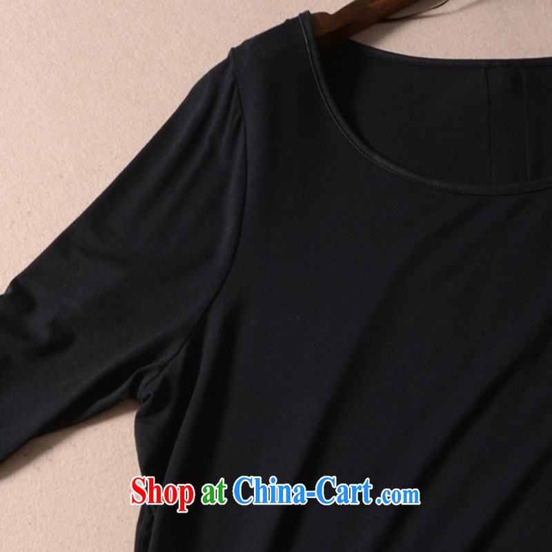 2015 mm thick summer large foreign trade, women with the Single European long T shirts dress King code 200 Jack Tik black 58/60 pictures, price, brand platters! Elections are good character, the national distribution, so why buy now enjoy more preferential! Health