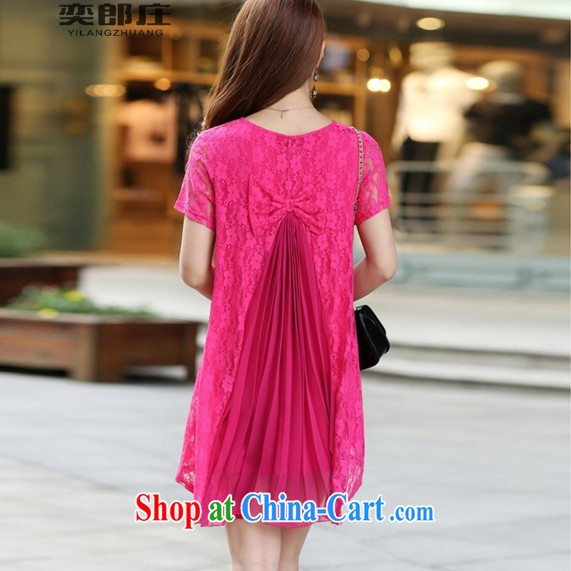 Sir David WILSON, Zhuang 200 Jack the fat lace snow woven loose video thin large, thick mm short-sleeved dresses 8811 red L, Sir David WILSON, Zhuang (YILANGZHUANG), shopping on the Internet