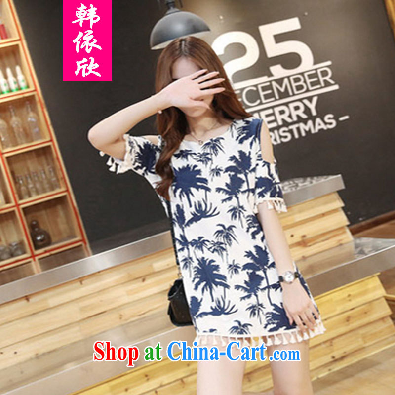 Korea was in accordance with the Code women summer 2015 King code stamp linen relaxed thick MM dress suits women XXXL, Korea according to Yan, shopping on the Internet