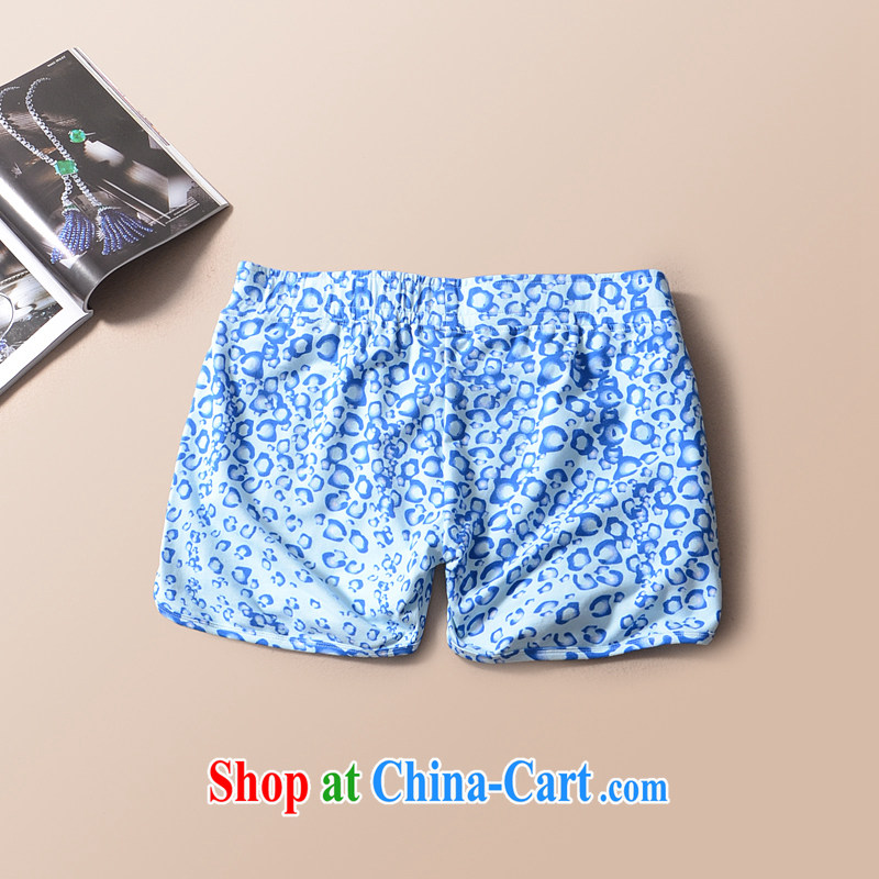 2015 mm thick summer wear large foreign trade, women on the single European shorts hot pants King code female trousers 200 Jack bdk light blue XL, talking about the Zhuang (gazizhuang), online shopping
