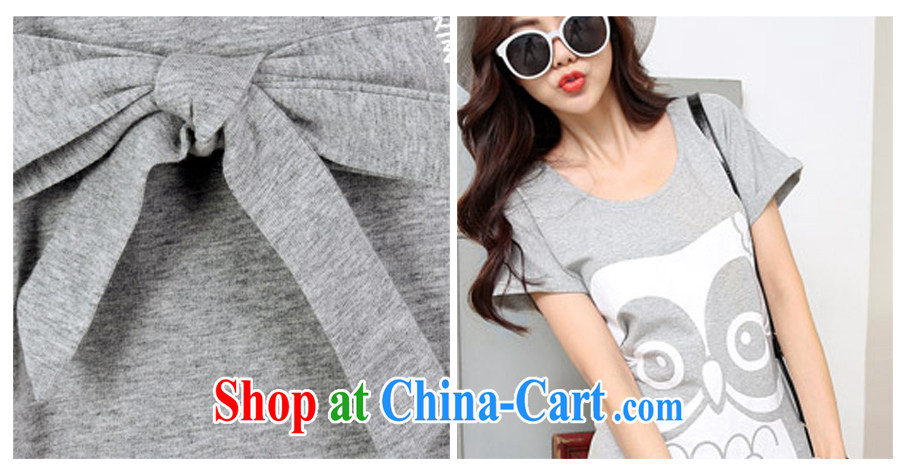 EddieVril large, cotton T-shirt skirt summer 2015 new stamp long, short-sleeved dress code the dress video thin P 66 light gray L pictures, price, brand platters! Elections are good character, the national distribution, so why buy now enjoy more preferential! Health