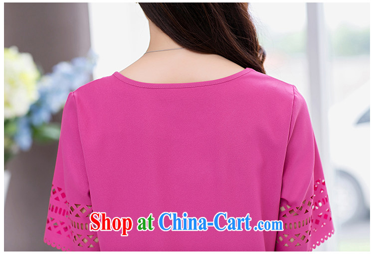 Hsiao-mentioned 2015 summer new Korean version the code female larger Openwork short-sleeve casual two-piece woman of 9009 red L pictures, price, brand platters! Elections are good character, the national distribution, so why buy now enjoy more preferential! Health