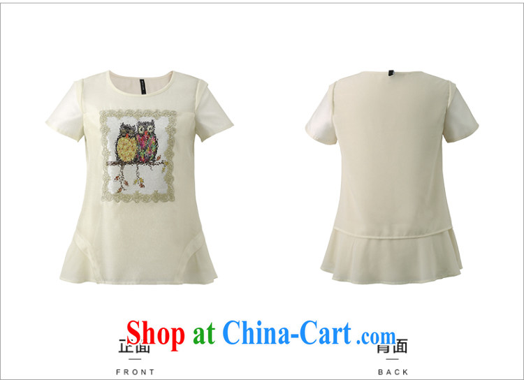 Slim, Mr Big, female 2015 summer new thick mm stylish light-owl personality T pension 952362395 white 4XL pictures, price, brand platters! Elections are good character, the national distribution, so why buy now enjoy more preferential! Health