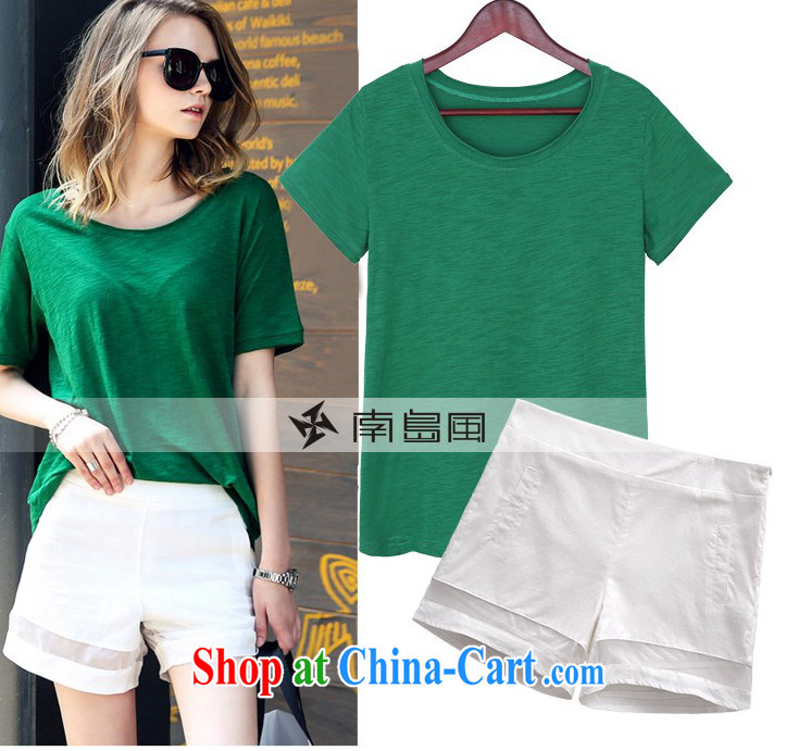 And her new summer, in Europe and America about loose the code female short-sleeved T shirts shorts package Leisure package girls summer 8384 #green XXXXXL pictures, price, brand platters! Elections are good character, the national distribution, so why buy now enjoy more preferential! Health